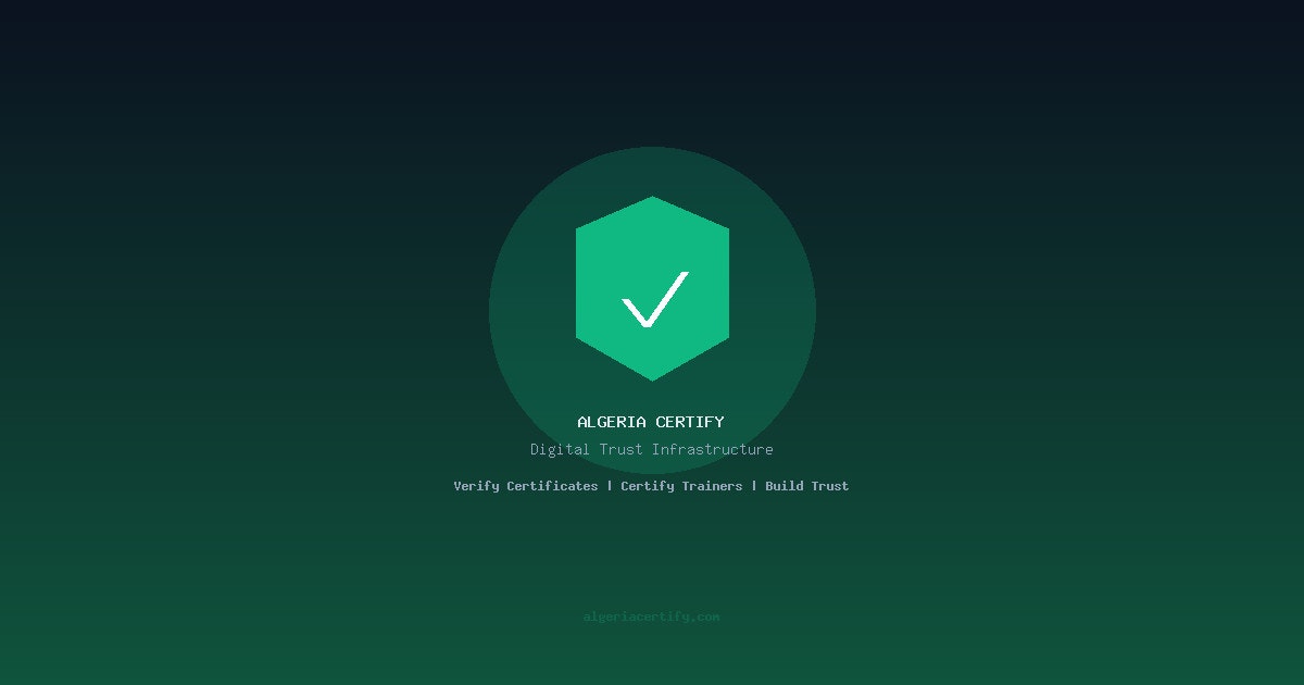 Algeria Certify gallery image