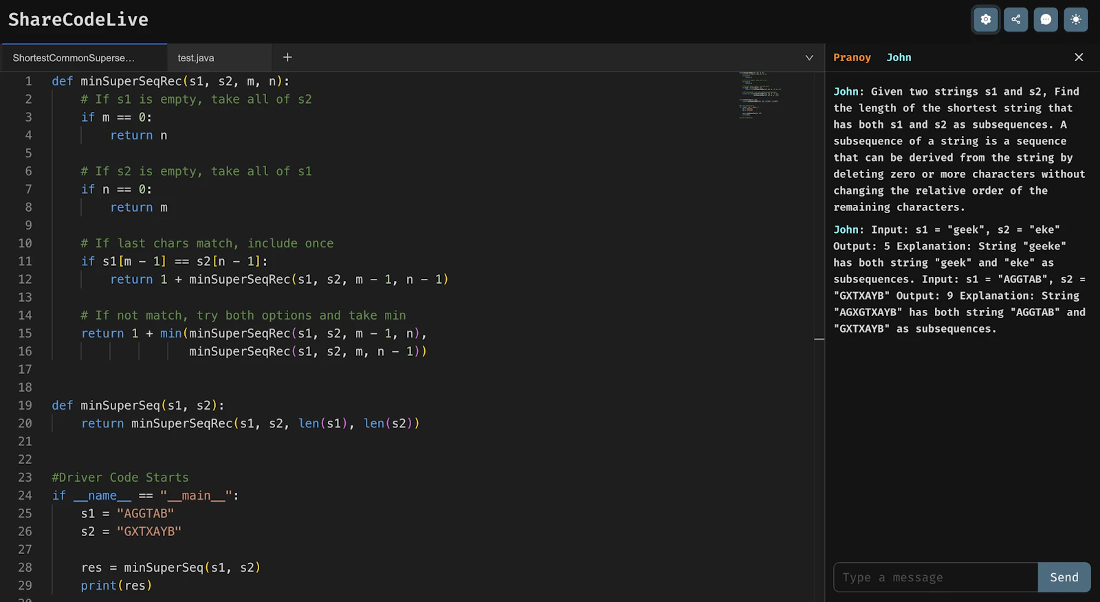 ShareCodeLive screenshot 2