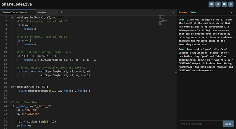 ShareCodeLive screenshot 2