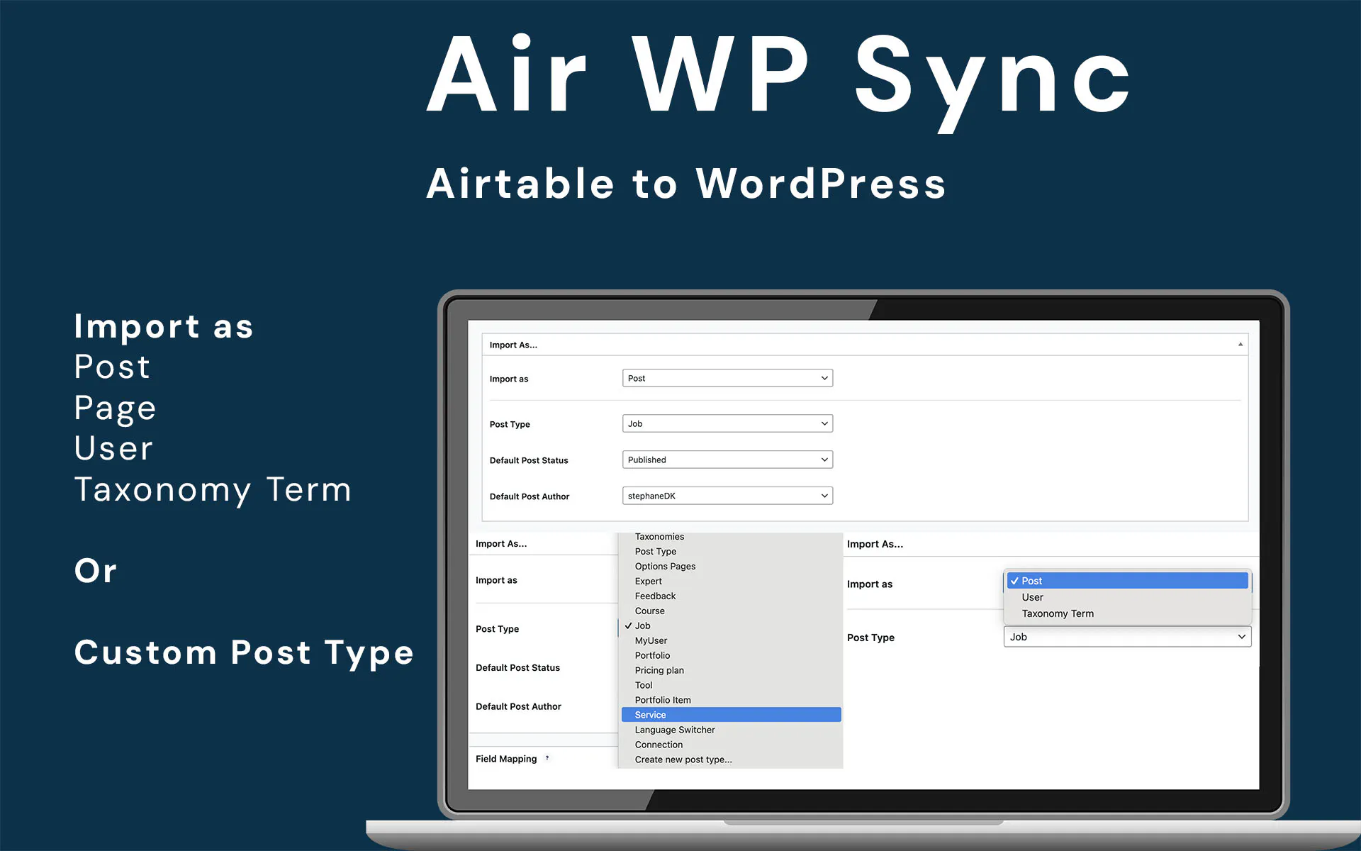 Air WP Sync - Airtable to WordPress gallery image