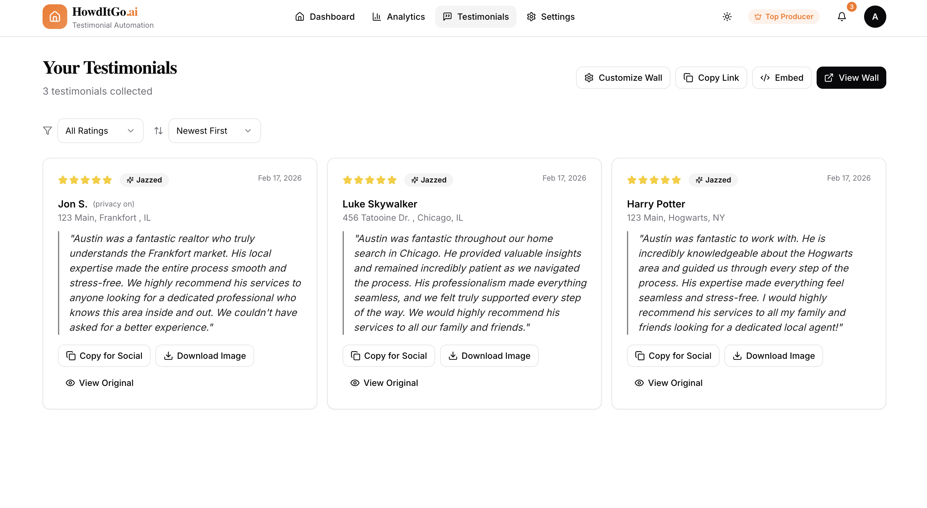 HowdItGo.ai - Screenshot 4 showing product features and functionality