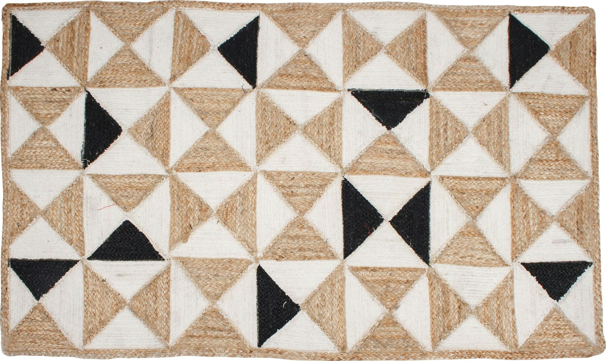 Holi Cotton Jute Prism Rug Prism - ความสง่างามไร้กาลเวลาและความสะดวกสบายตามธรรมชาติ media 1