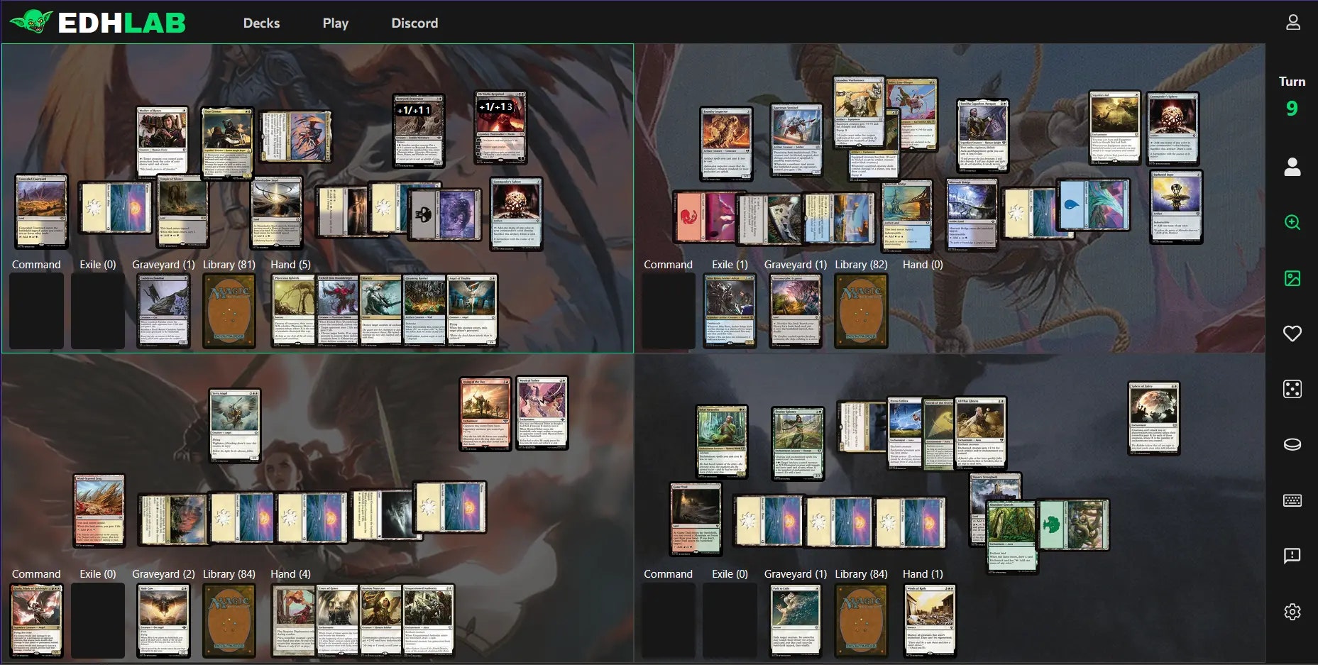 EDHLAB.gg - Main product screenshot demonstrating key features and user interface