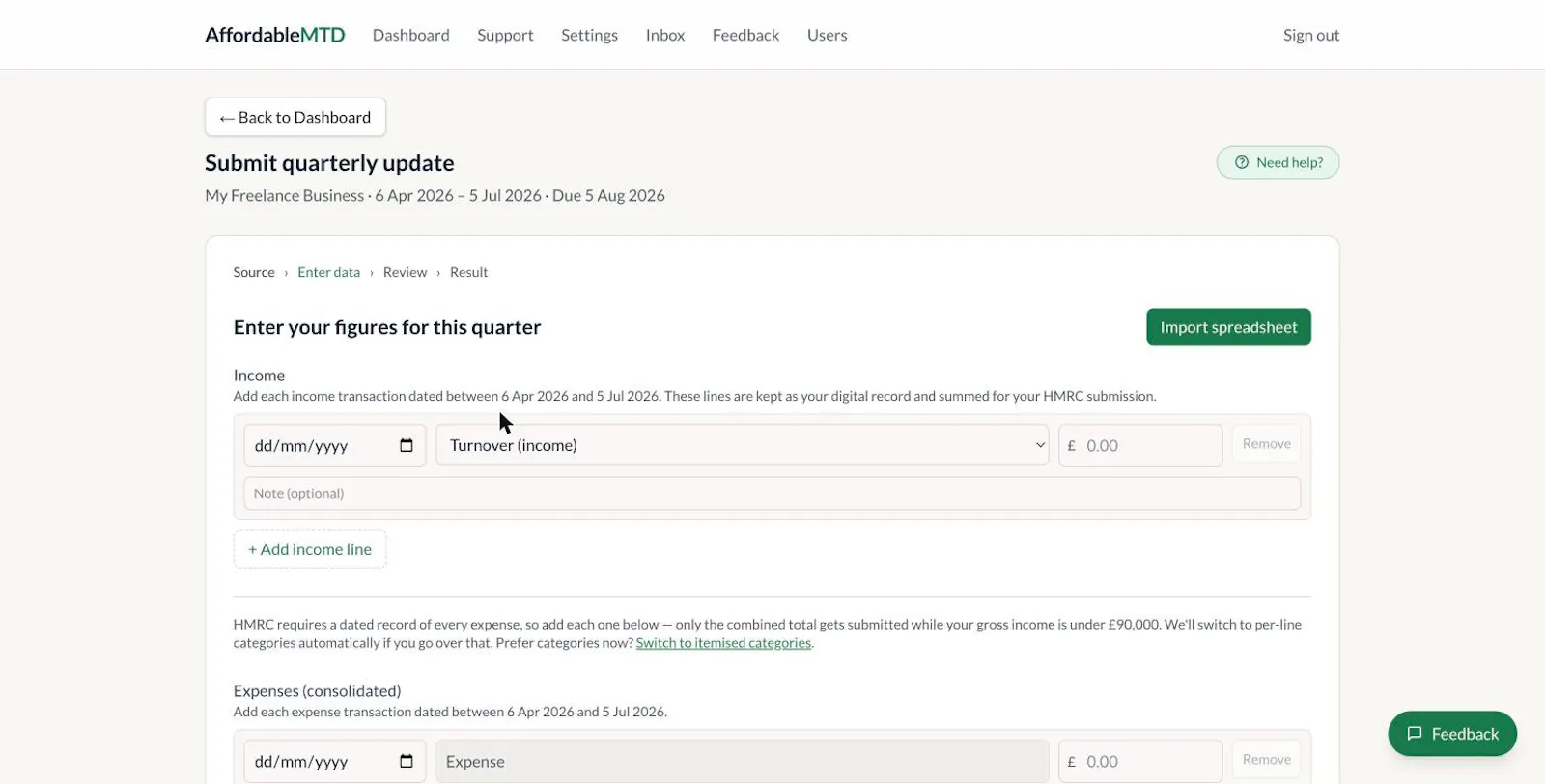 Affordable MTD screenshot 4