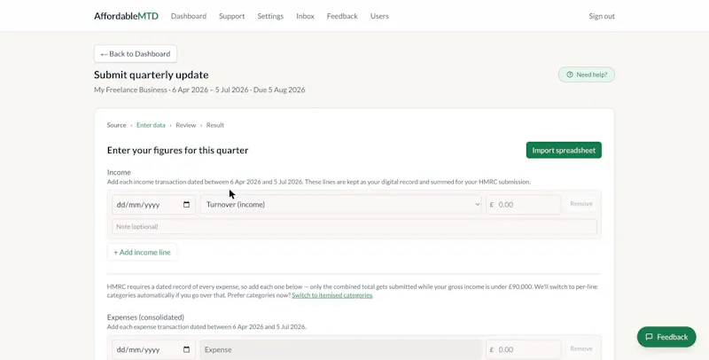 Affordable MTD screenshot 4