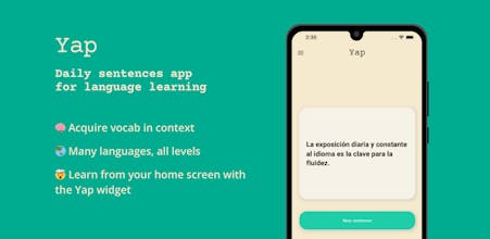 Yap: Daily Sentences Widget gallery image