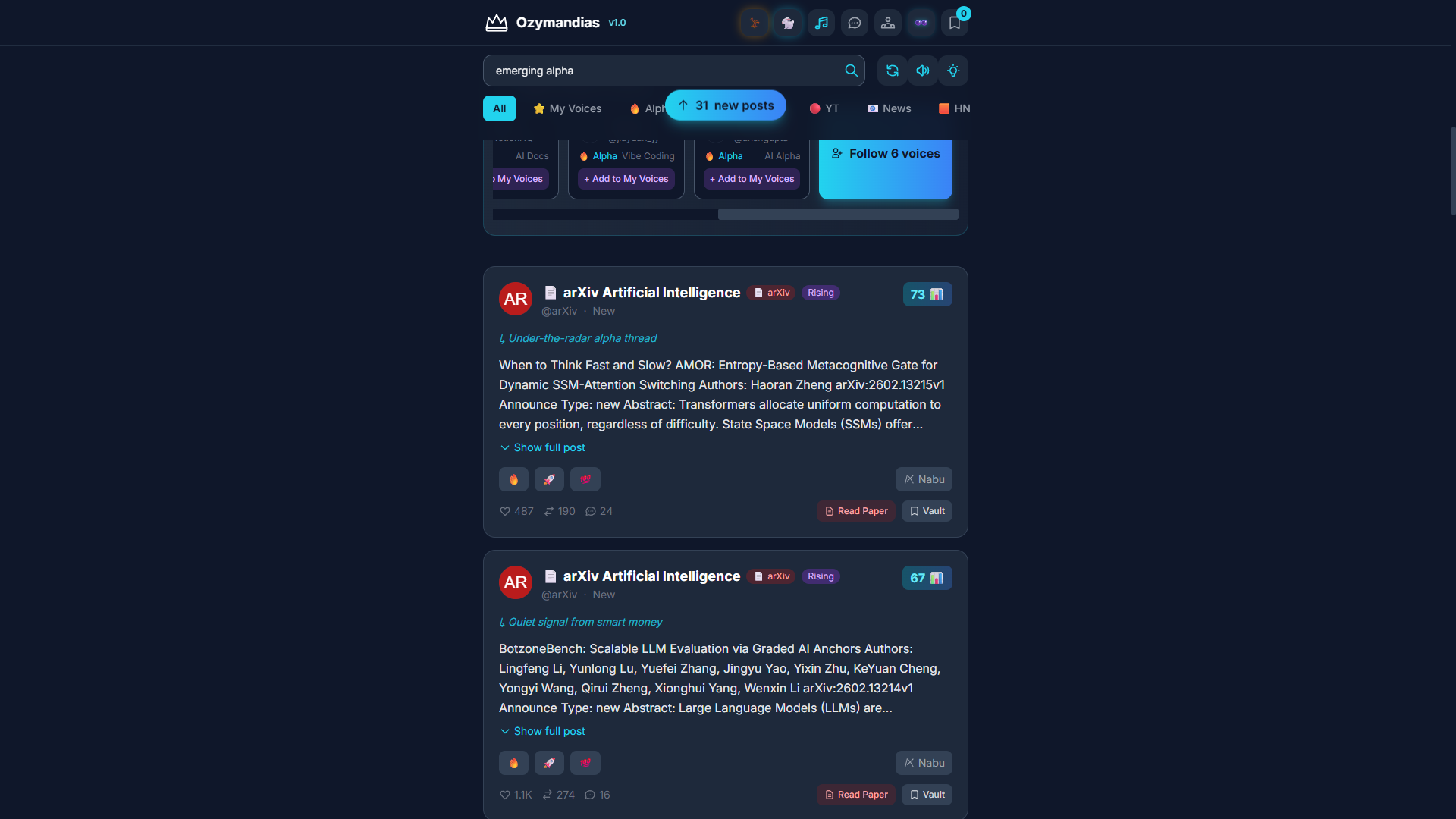 Ozymandias - Screenshot 4 showing product features and functionality