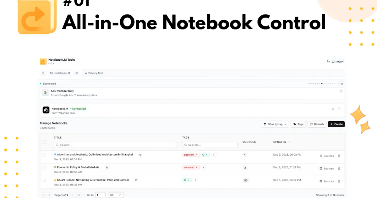 NotebookLM Tools Chrome Extension
