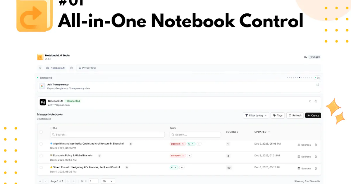 NotebookLM Tools Chrome Extension