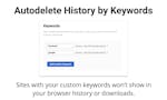 Autodelete History by Keywords image