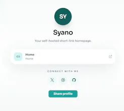 Syano - Opensource URL shortener gallery image