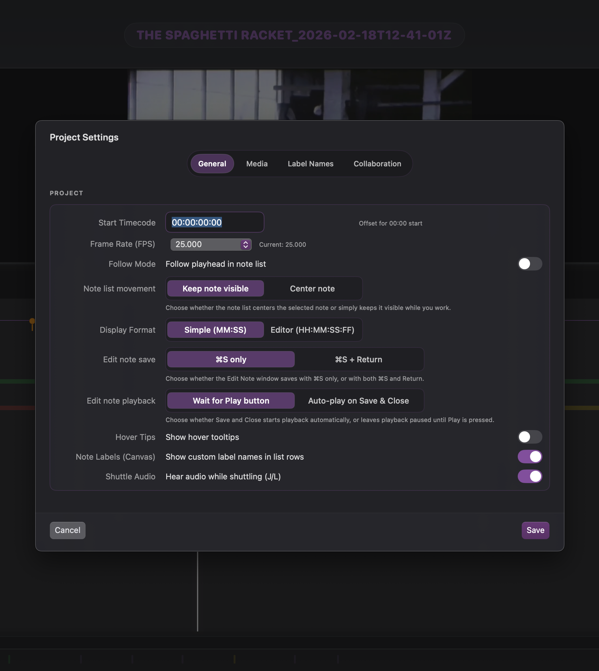 ReelNotes gallery image