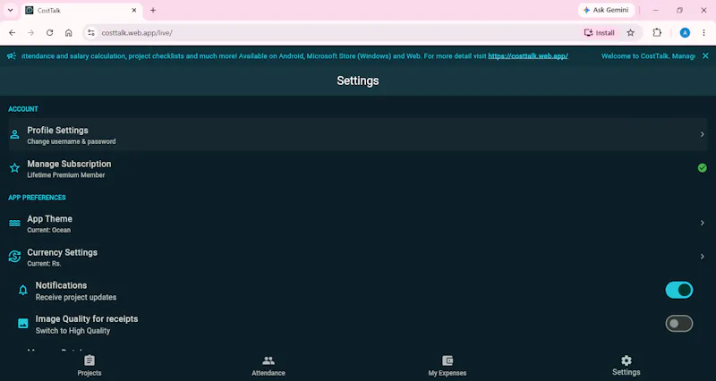 CostTalk — Team Ledger Tracker screenshot 3