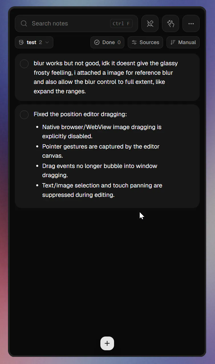 Carbon - a scratchpad app for AI work. gallery image