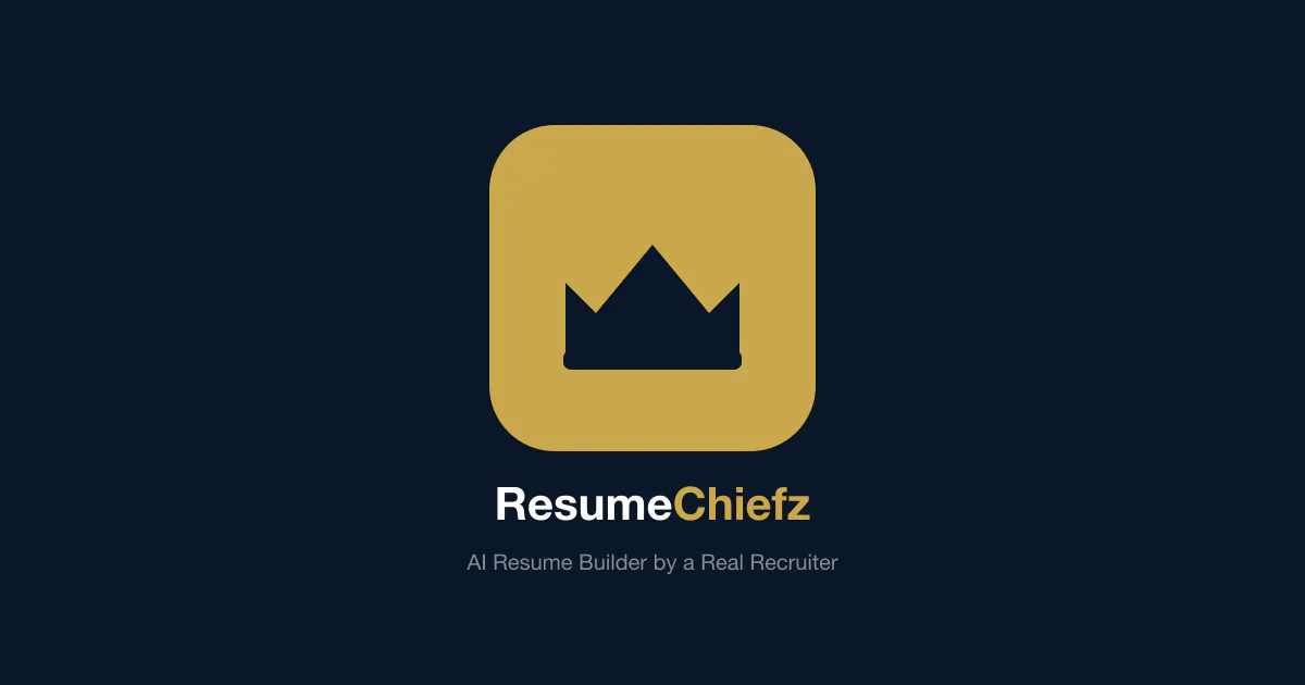 ResumeChiefz 제품 배너
