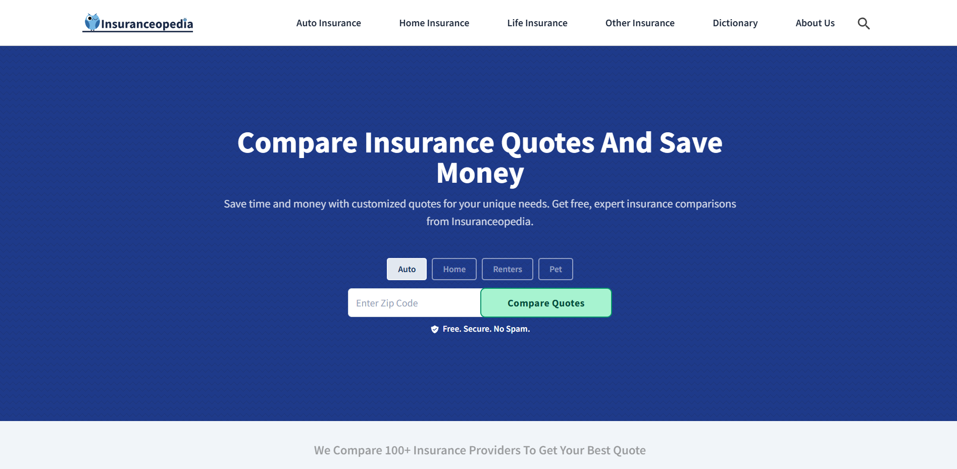 Insuranceopedia - Main product screenshot demonstrating key features and user interface