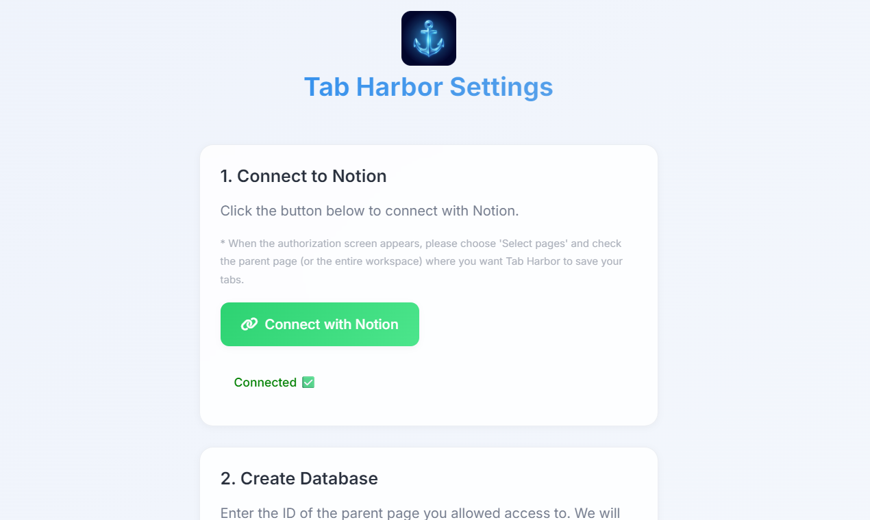 Tab Harbor - Screenshot 3 showing product features and functionality