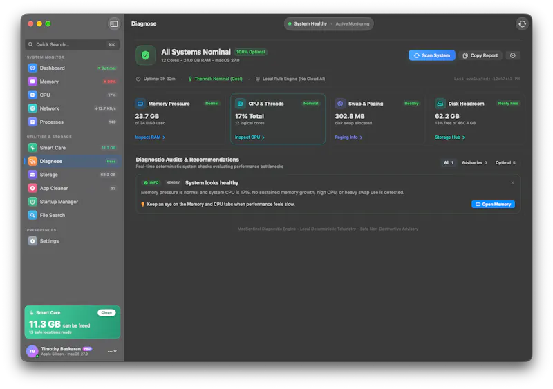 MacSentinel screenshot 2