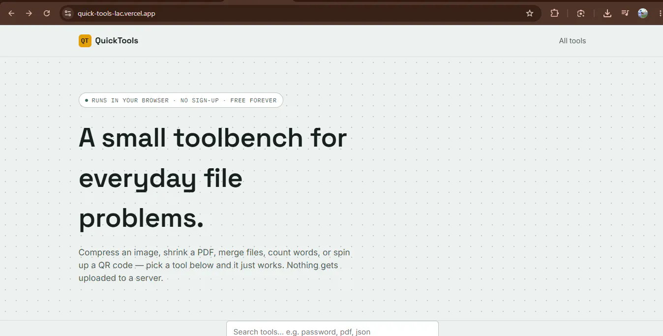 QuickTools gallery image