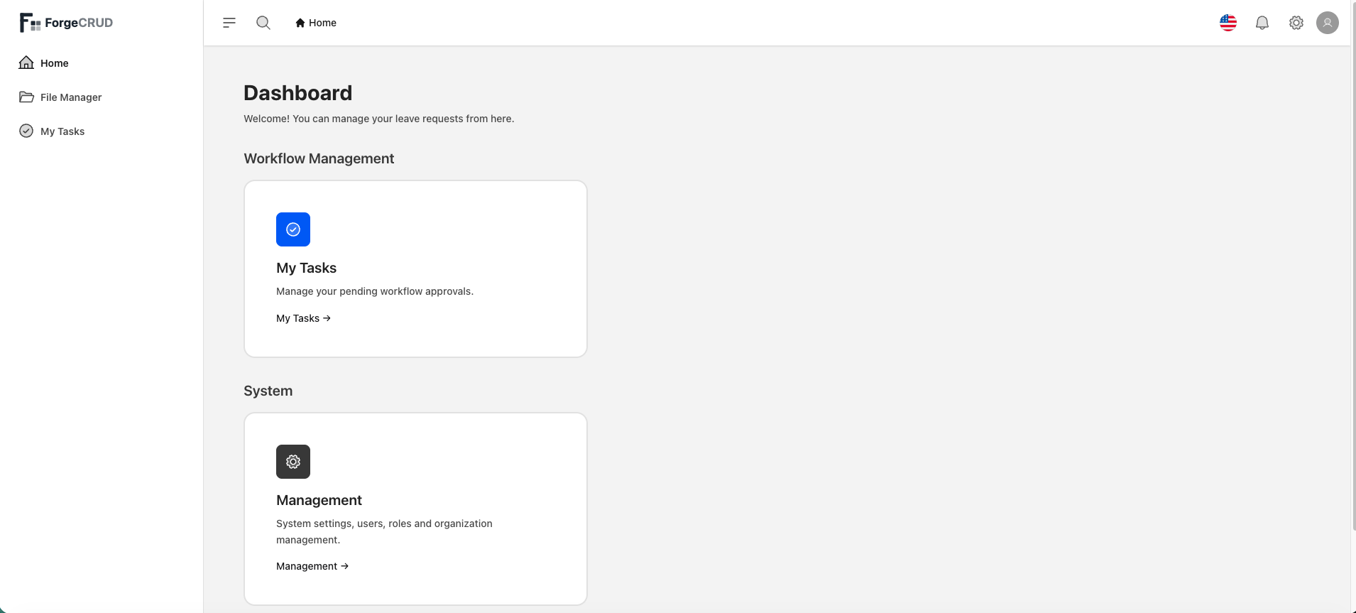 ForgeCRUD - Screenshot 2 showing product features and functionality
