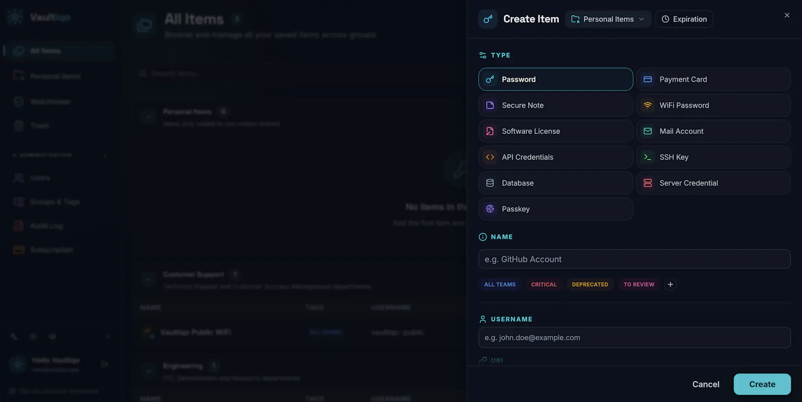 Vaultiqo screenshot 2