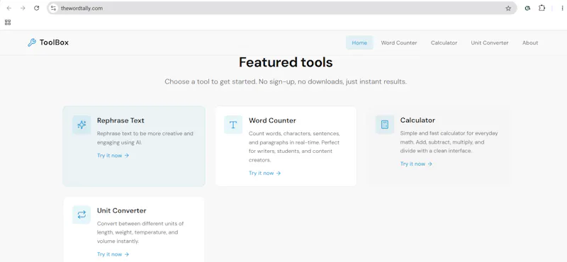 The Word Tally screenshot 2