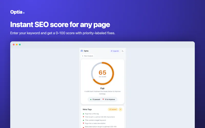 Optia screenshot 4