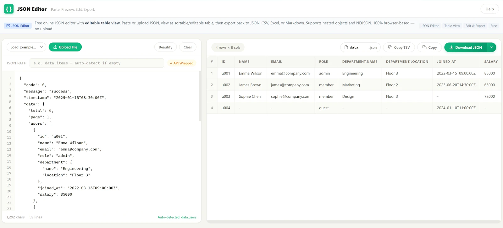 JSONXX screenshot 3
