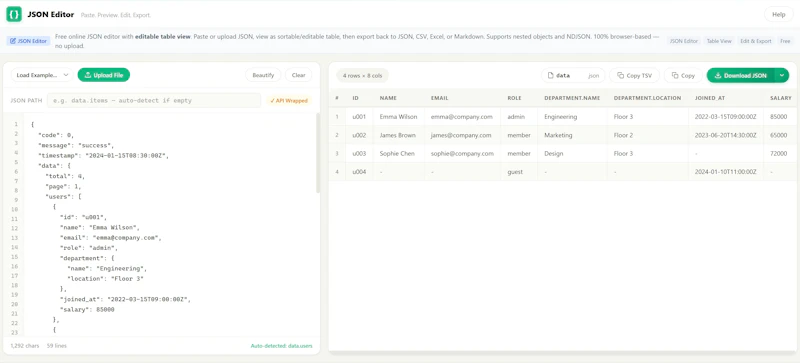 JSONXX screenshot 3