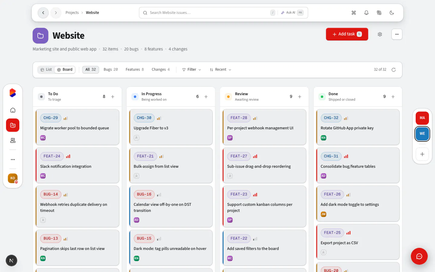 Bugboard.ai - Issue Tracking gallery image