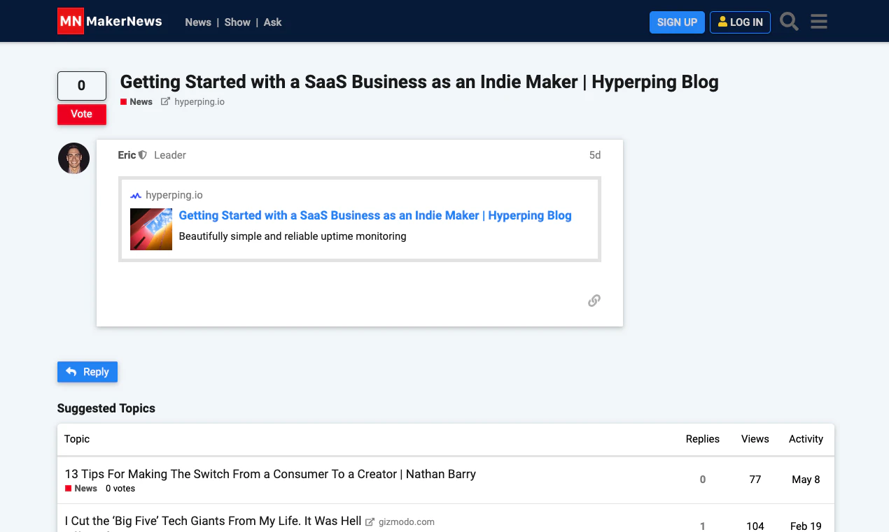 MakerNews.io Image
