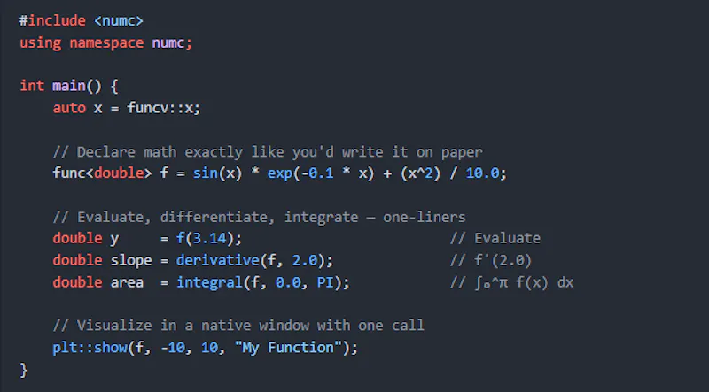 NumC screenshot 1
