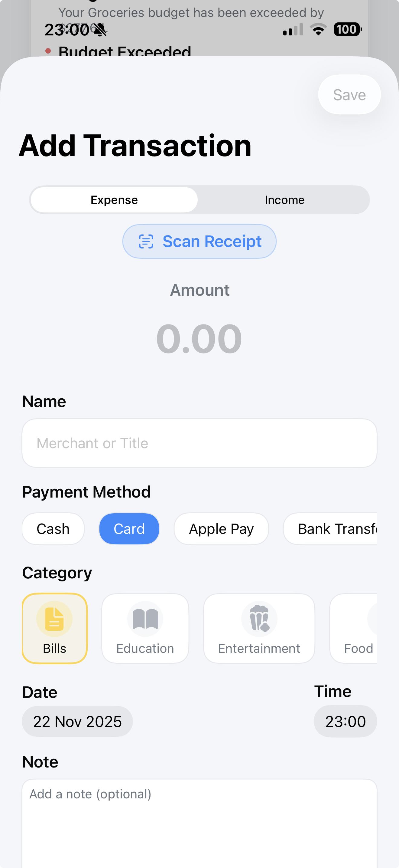 Spendlyst - Screenshot 4 showing product features and functionality