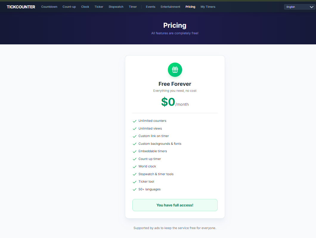 TickCounter - Countdown Timer - Screenshot 2 showing product features and functionality