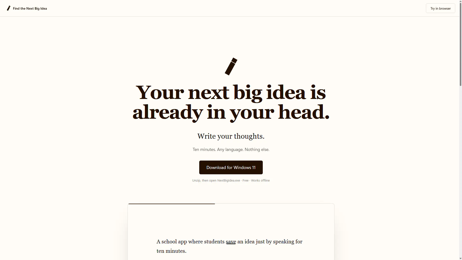Find the Next Big Idea  gallery image