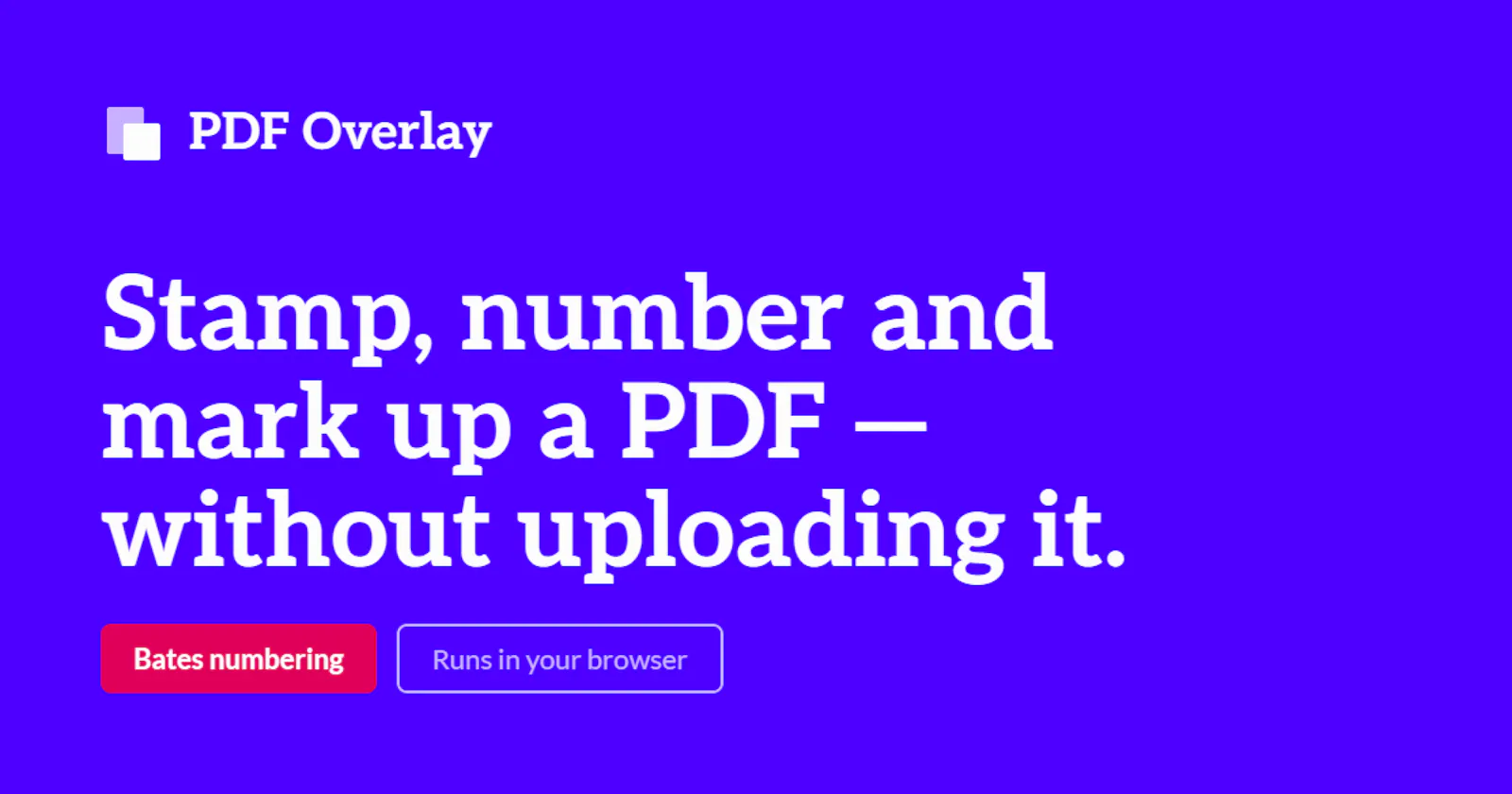 PDF Overlays for free screenshot 1