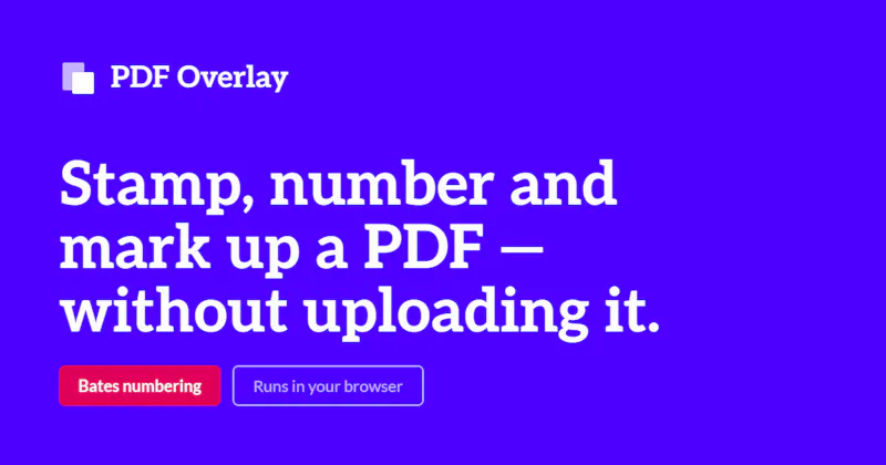 PDF Overlays for free screenshot 1