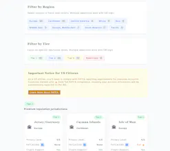 Interactive Global Banking Finder Tool gallery image