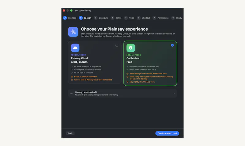 Plainsay screenshot 2