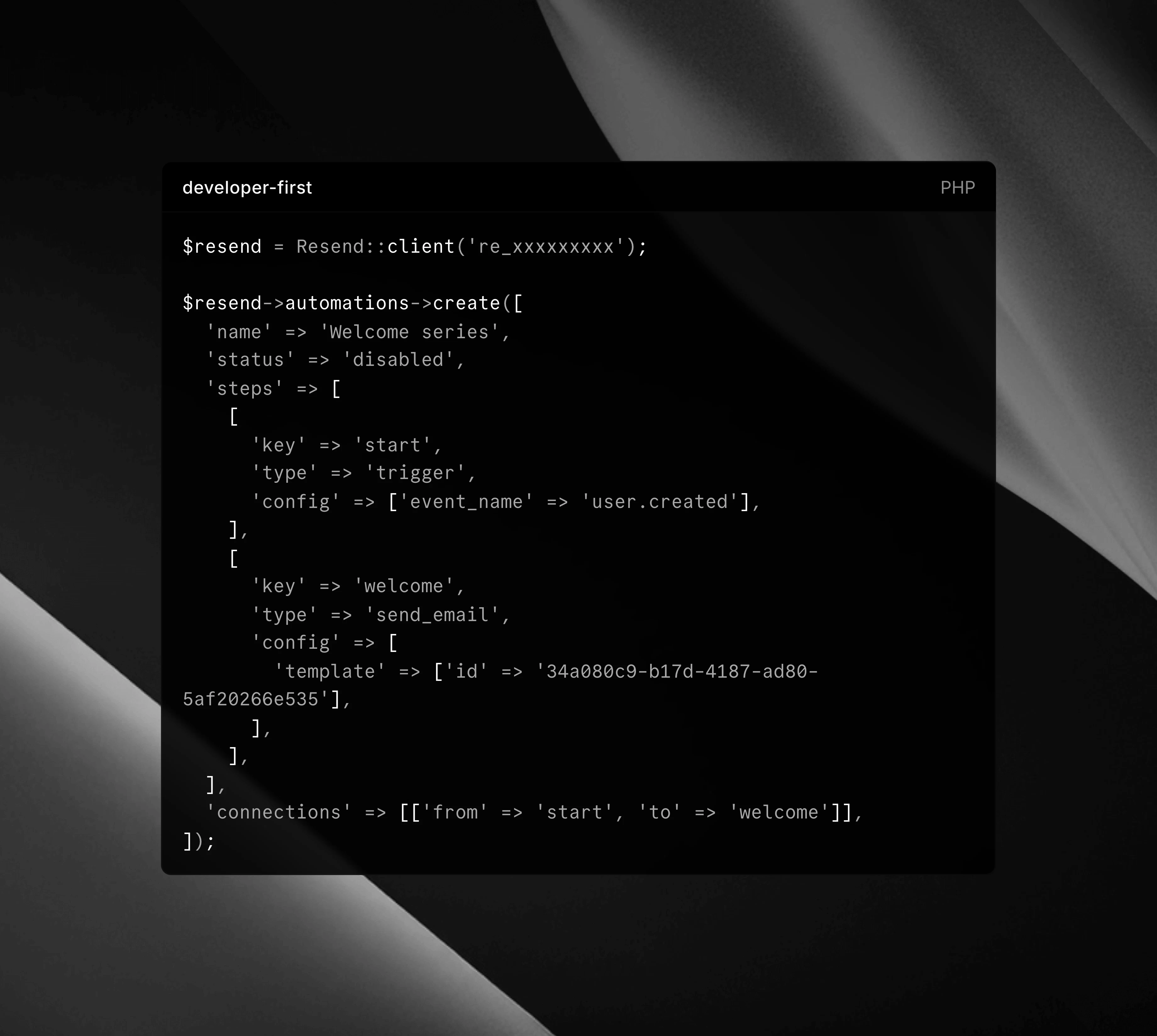 Resend Automations screenshot 2