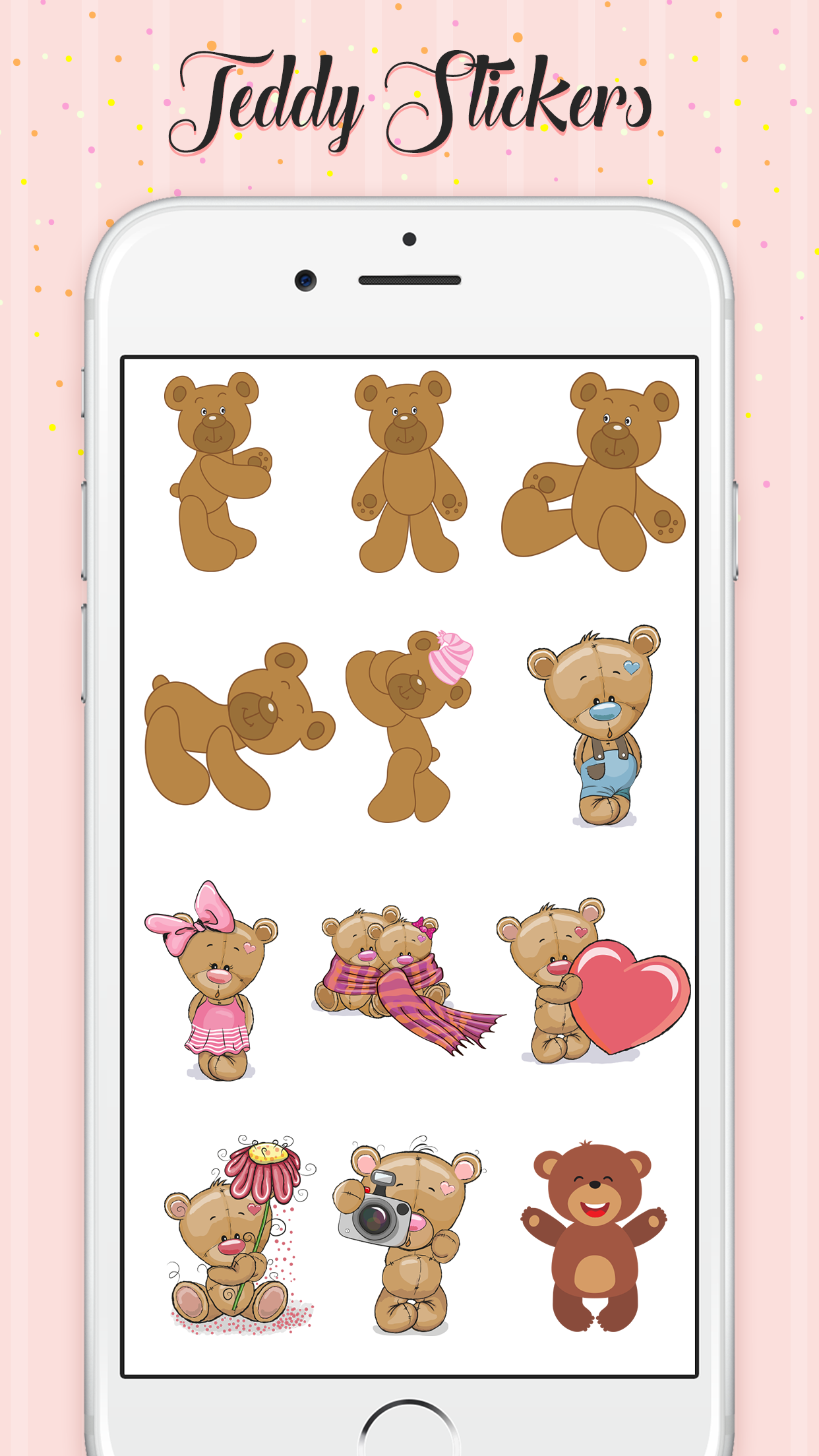 Teddy Love Stickers gallery image