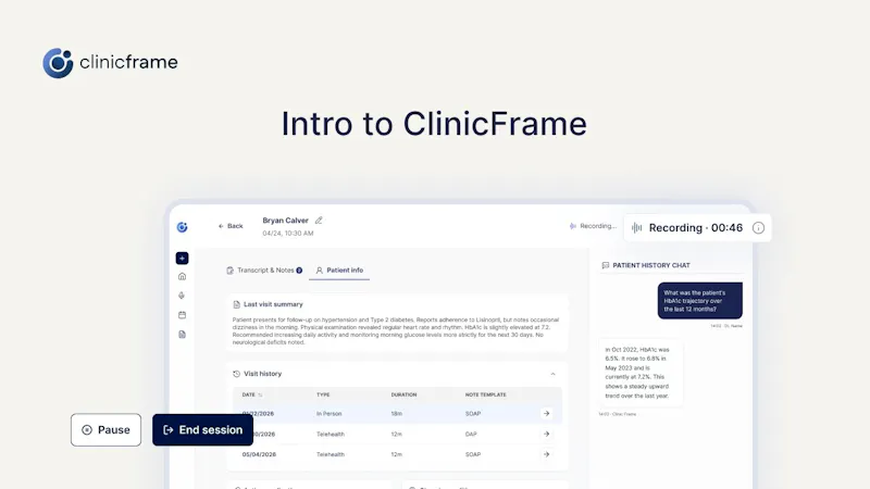 ClinicFrame  screenshot 1 (video preview)