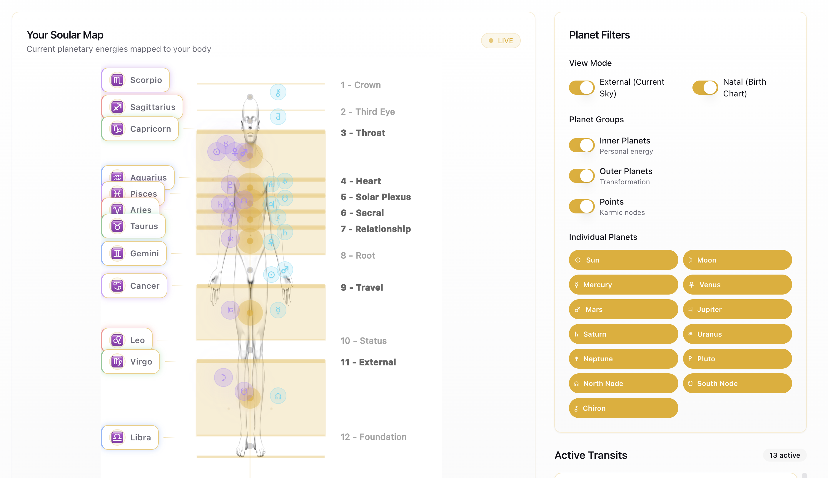 Soular Map - Main product screenshot demonstrating key features and user interface