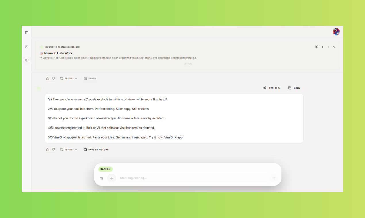 ViralOnX - Screenshot 3 showing product features and functionality