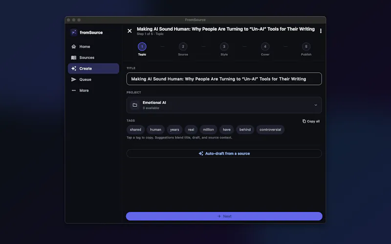 FromSource screenshot 2