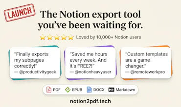 Notion2PDF gallery image