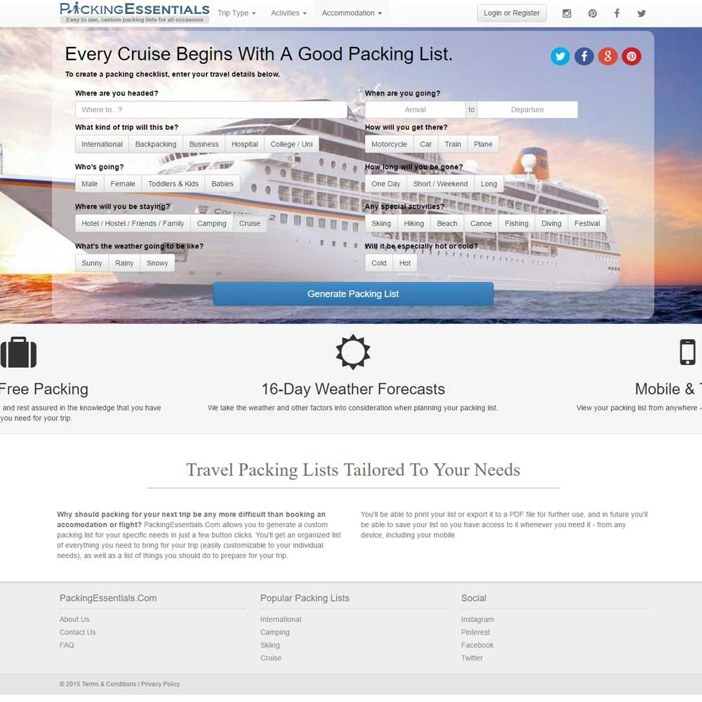 Packing Essentials gallery image