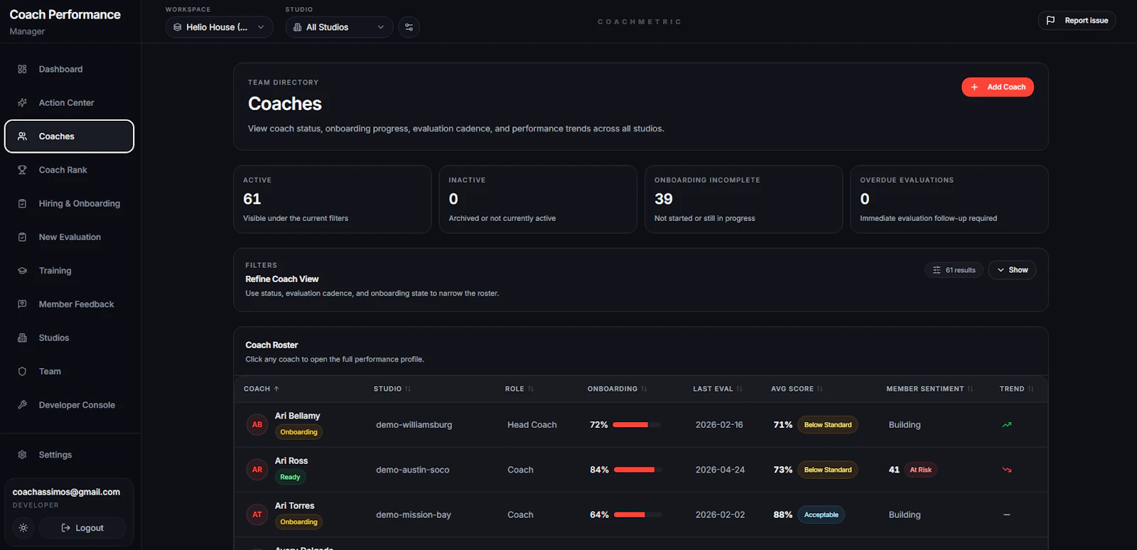 Coach Metric screenshot 6