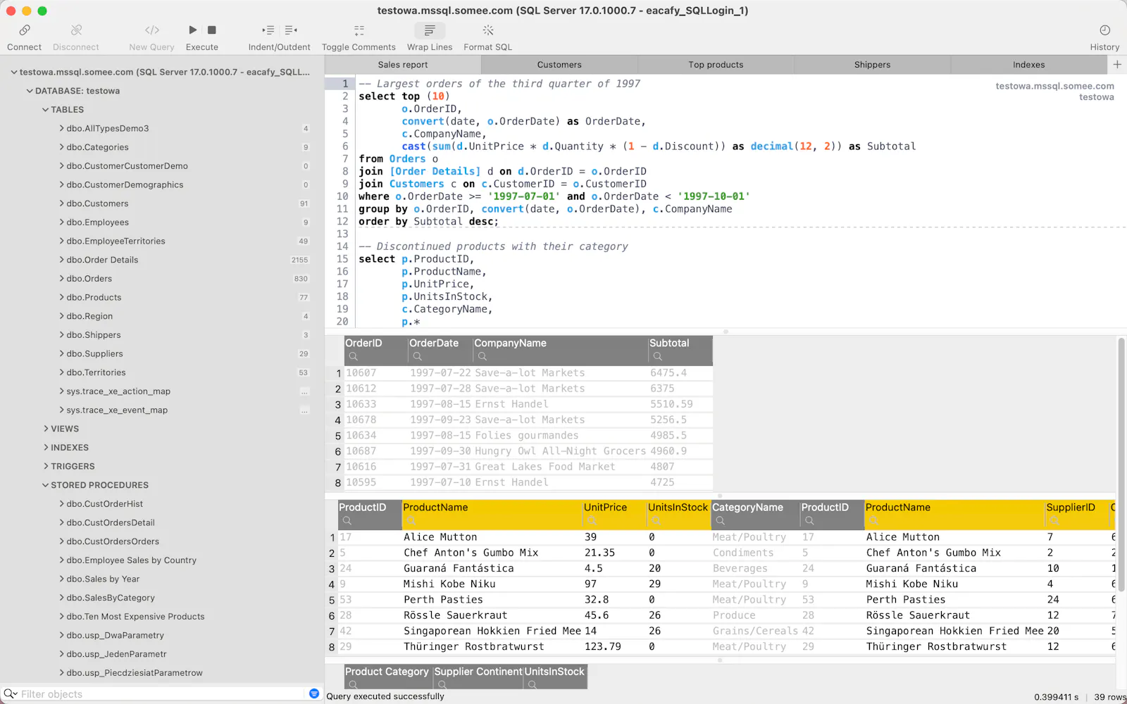 Native SQL Server Manager screenshot 1