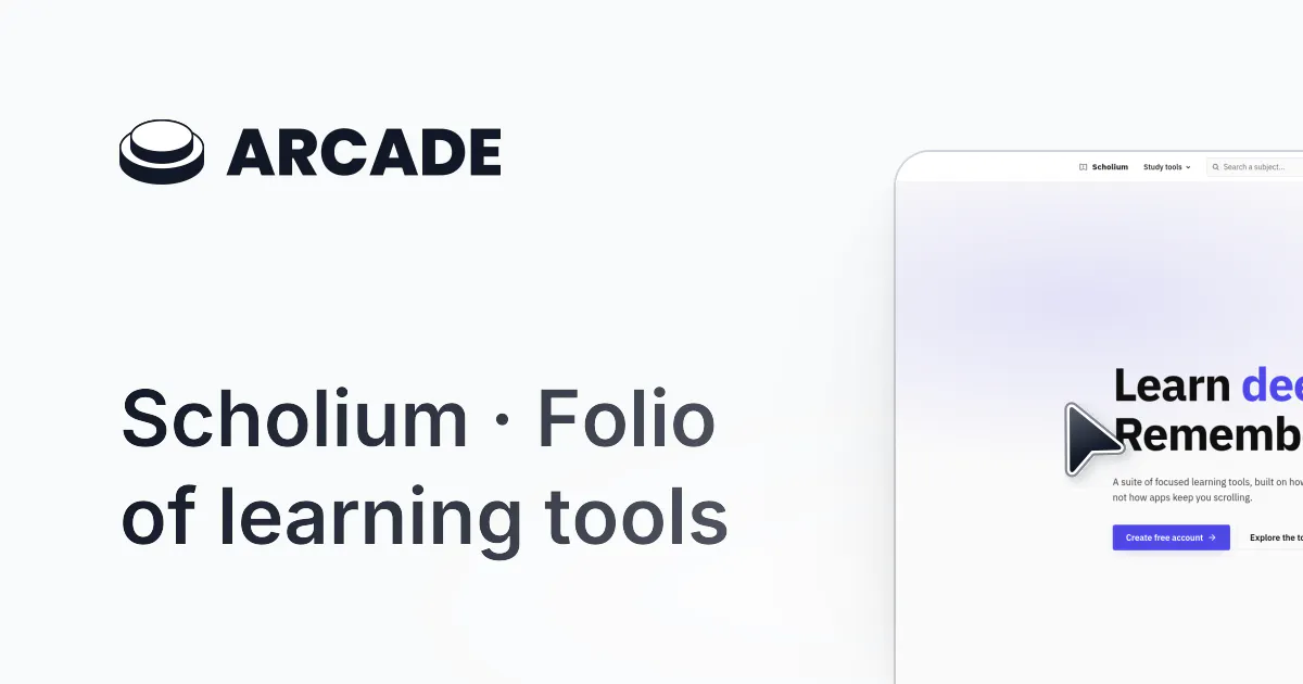Scholium · Folio of learning tools gallery image